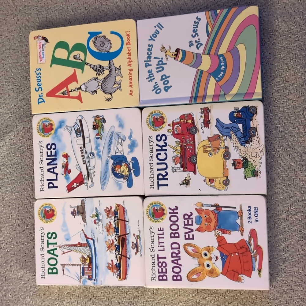 Dr Seuss and Richard Scarry board books